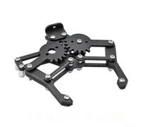 Axorafow Pinza robótica mecánica, kit de abrazadera de aleación de aluminio para brazo robot y sistemas mecánicos de vehículos, apertura de 55 mm, ligero y fácil de instalar (negro)