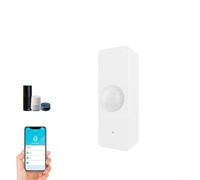 Axorafow Pir Motion Alerts Life Detector de infrarrojos Seguridad Real- App Sensor Sin Hub Instalar Compatible con Inalámbrico Hogar Requerido Blanco