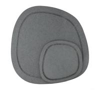 Axorafow Platillo para plantas de tierra de diatomeas, 2 piezas, bandeja de secado rápido con alfombrillas de silicona, tapete absorbente de secado de platos, cocina, baño, jardín, gris (A)