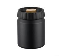 Axorafow Recipiente de acero para granos de café con tapa hermética, tarro de almacenamiento de humedad 304, hojas de té, especias y productos, recipiente de cocina que bloquea la luz para preservar