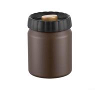 Axorafow Recipiente de acero para granos de café con tapa hermética, tarro de almacenamiento de humedad 304, hojas de té, especias y productos, recipiente de cocina que bloquea la luz para preservar