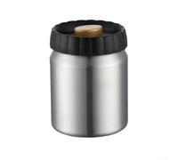 Axorafow Recipiente de acero para granos de café con tapa hermética, tarro de almacenamiento de humedad 304, hojas de té, especias y productos, recipiente de cocina que bloquea la luz para preservar