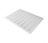 Axorafow Rejilla de ventilación perforada de aluminio elegante para armarios con patrón - 300 x 300 mm o 300 x 400 mm, cubierta negra plateada o armarios, aleación antihumedad, ventilación moderna