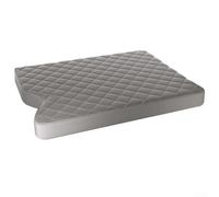 Axorafow Reposabrazos de tapa de consola central de cuero de microfibra 2015 a 2022 F250 F350 Super Duty 2017 a 2022 40 o 20 o 40 asiento de salto beige (gris)