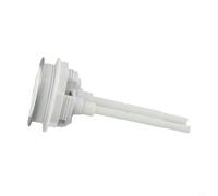 Axorafow Repuesto de botón de cisterna de inodoro de doble descarga, válvula de tanque redonda de 48 mm con anillo de acero, altura ajustable, tapa blanca, reparación de baño