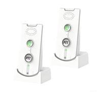 Axorafow Sistema de timbre de intercomunicación inalámbrico bidireccional, comunicación de voz de largo alcance de 1000 m para casa de ancianos, unidad delgada de 18 mm con 2000 mAh