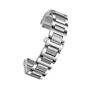 AXPTI Correa de reloj de acero inoxidable para Cartier Ballon Bleu Series 20 x 12 mm, 18 x 11 mm, 14 x 8 mm, W6920046, correas para mujeres y hombres, 16-8mm, Acetato, Sin piedra preciosa