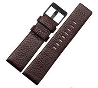 AXPTI Correa de reloj de piel auténtica de 22 mm, 24 mm, 26 mm, 28 mm y 30 mm para diésel DZ7259 DZ7256 DZ7265, 30mm, Acetato, Sin piedra preciosa