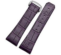 AXPTI Correa de reloj de piel auténtica para Omega Constellation Double Eagle Series hombres mujeres 17 mm 23 mm correa de reloj, 17mm Silver Clasp, Acetato, Sin piedra preciosa