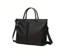 AXPTI Maletín de negocios para mujer, bolso de mensajero para mujer, simple y versátil, casual, portátil, Black, Talla única