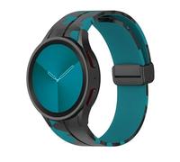 AXPTI Silicone Strap for Samsung Watch 4/5/6 40 44mm 5 Pro 45mm Band Magnetic Buckle Galaxy Watch 4/6Classic 42 43MM 46 47MM Watchbands(Camo dark blue,Watch 4Classic 42 46)