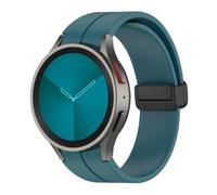 AXPTI Silicone Strap for Samsung Watch 4/5/6 40 44mm 5 Pro 45mm Band Magnetic Buckle Galaxy Watch 4/6Classic 42 43MM 46 47MM Watchbands(Dark blue,Watch 4 5 40mm 44mm)