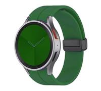 AXPTI Silicone Strap for Samsung Watch 4/5/6 40 44mm 5 Pro 45mm Band Magnetic Buckle Galaxy Watch 4/6Classic 42 43MM 46 47MM Watchbands(Alfalfa,Watch 4 5 40mm 44mm)