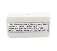 AXRMLVRD Caja de Mantenimiento reiniciador de Chips C13S210125 SC23MB S2101 F170 Compatible con SC-F100 SC-F130 SC-F160 SC-F170 Tanque de Tinta Residual de Impresora