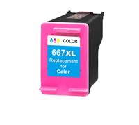 AXRMLVRD Cartucho de Tinta 667 667XL Compatible con DeskJet Ink Advantage 1275 2374 2375 2376 2775 2776(Tri-Color)