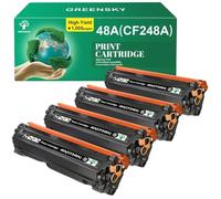 AXRMLVRD Cartucho de tóner 4PK CF248A 48A Compatible con Pro M15W M16 M28w M28a M29w M31w