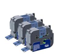 AXRMLVRD Cinta de Etiquetas Compatible con TZe251, 3 uds., TZe151, TZe451, TZe551, TZe651, TZe751, Compatible con Fabricante de Etiquetas(Black on Blue)