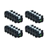 AXRMLVRD Impresión Negra laminada de 20 Piezas sobre Blanco 0. Cinta de Etiquetas de 94 Pulgadas, 24 mm x 8 m, Compatible con rotuladora de 1 Pulgada TZe-251 TZe251 Tz-251