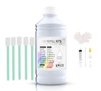 AXRMLVRD Tinta EP DTF de 500ML, Tinta de película de Transferencia Directa Compatible con Cabezal de impresión I3200 XP600 TX800 L1800 1390 L805, impresión de Tinta DTF(1000ML DTF Cleaning)
