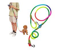 Axroad Mall Correa de Perro Manos Libres, Doble, Reflectante, Nylon de 1,2 cm, para Perros Pequeños, Medianos y Grandes (Colorido)