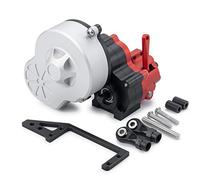 AXspeed Caja de cambios de aluminio Caja de transmisión completa con engranaje para 1/10 Axial SCX10 RC Car