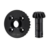 AXspeed Engranaje diferencial frontal de acero, juego de engranajes diferenciales 30T/12T para Arrma 1/18 Granite Grom Upgrade