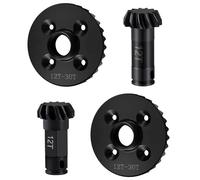 AXspeed Juego de engranajes diferenciales delanteros y traseros de acero, juego de engranajes diferenciales 30T/12T para Arrma 1/18 Granite Grom Upgrade