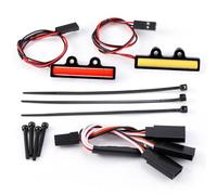 AXspeed Juego de luces LED delanteras y traseras con cable Y para Arrma 1/16 GORGON GROM y QUAKE GROM Upgrade