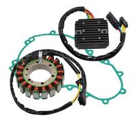 AXTAZS Compatible con para F650GS para F700GS para F800GS Bobina De Estator Regulador Rectificador Y Junta para Generador De Motocicleta Juego De Cubierta 12318524422 Magneto Estator Bobina