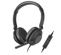 Axtel - AXH-ONEUCD auricular y casco Auriculares Alámbrico Diadema Oficina/Centro de llamadas USB tipo A Negro