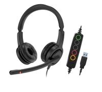 Axtel - VOICE UC28-35 stereo USB-A Auriculares Alámbrico Diadema Oficina/Centro de llamadas USB tipo A Negro