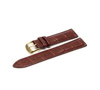 AXTGBHL 12 14 16 18 19 19 20 21 22 Band de cuero de 24 mm Reloj de lujo Band Band Watch Viernes Ladies Band rojo Blanco Blanco(Brown G,18mm)