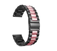 AXTGBHL 18/20 / 22 / 24mm liberación de la banda de relojes habituales de la banda de la pulsera de metal de acero inoxidable sólido de primera calidad for el reloj de las mujeres de los hombres(Black