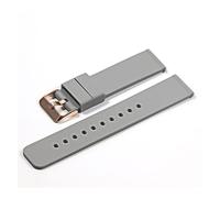 AXTGBHL 18 mm 20 mm 22 mm de 24 mm Caja de silicona Hebilla plegable Ajuste for Samsung Fit for Galaxy Watch Gear S2 S3 Banda de correa de brazalete de goma de liberación rápida(Gray-RG,16mm)