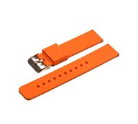AXTGBHL 18 mm 20 mm 22 mm de 24 mm Caja de silicona Hebilla plegable Ajuste for Samsung Fit for Galaxy Watch Gear S2 S3 Banda de correa de brazalete de goma de liberación rápida(Orange-RG,14mm)