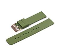 AXTGBHL 18 mm 20 mm 22 mm de 24 mm Caja de silicona Hebilla plegable Ajuste for Samsung Fit for Galaxy Watch Gear S2 S3 Banda de correa de brazalete de goma de liberación rápida(ArmyGreen-RG,18mm)