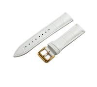 AXTGBHL 18 mm 20 mm 22 mm reloj de reloj de cuero de 24 mm Correa de reloj con correas de cuero Ajuste for Samsung Galaxy Gear S3 Fit for Galaxy 42mm 46mm(Gold-white,16mm)