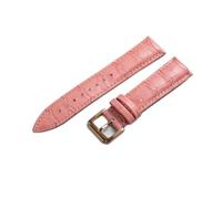 AXTGBHL 18 mm 20 mm 22 mm reloj de reloj de cuero de 24 mm Correa de reloj con correas de cuero Ajuste for Samsung Galaxy Gear S3 Fit for Galaxy 42mm 46mm(Rose-pink,14mm)