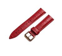 AXTGBHL 18 mm 20 mm 22 mm reloj de reloj de cuero de 24 mm Correa de reloj con correas de cuero Ajuste for Samsung Galaxy Gear S3 Fit for Galaxy 42mm 46mm(Rose-Red,19mm)