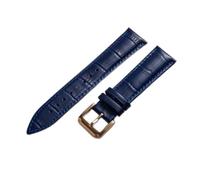 AXTGBHL 18 mm 20 mm 22 mm reloj de reloj de cuero de 24 mm Correa de reloj con correas de cuero Ajuste for Samsung Galaxy Gear S3 Fit for Galaxy 42mm 46mm(Rose-blue,18mm)