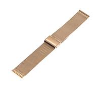 AXTGBHL 18mm 20mm reloj de relojes milanés hombres mujer reloj de reloj de acero inoxidable pulsera con herramienta de la barra de primavera apta for DW(Rose Gold,20mm)