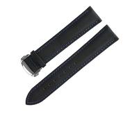 AXTGBHL 19 20 mm 21 22 mm 23mm de cuero de nylon reloj de reloj de reloj de reloj de reloj de reloj Ajuste for IWC Accesorios de pulseras FIT for OMEGA FIT FOR CARRERA5 FIT for CIUDADANO(Black blue,22