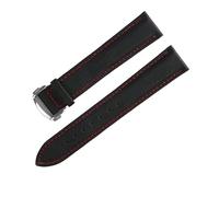 AXTGBHL 19 20 mm 21 22 mm 23mm de cuero de nylon reloj de reloj de reloj de reloj de reloj de reloj Ajuste for IWC Accesorios de pulseras FIT for OMEGA FIT FOR CARRERA5 FIT for CIUDADANO(Black red 1,2