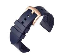 AXTGBHL 19 mm 20 mm 21 mm 22 mm de 24 mm de cabello Ratir de repuesto Pulsero de pulsera for huawei for Huawei GT Correa de silicona deportiva(Royal-gold,22mm)