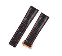 AXTGBHL 2 2mm Deporte Fibra de carbono Frontera Frontera Clásica Reloj Impermeable Correa Correa Pulsera Pulsera Hombre Ajuste for Omega Fit for Samsung Gear S2 S3(With rosegold clasp,20mm)