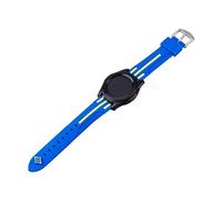 AXTGBHL 2 2mm Sport Silicone Watch Strap Frontera Classic Watch 46mm Smart Wamkband Patrón de impresión Correas Ajuste for Samsung Gear S3 Fit for Galaxy(Blue and yellow)