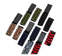 AXTGBHL 20 21 MM Paraguas de Siete Núcleos Correa de Reloj de Nylon Tejida Apta for Huawei GT Pulsera Inteligente Apta for Seiko Fit for TIMES Correa de Reloj de Lona for Hombres(Two pieces-black,20mm