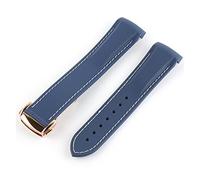 AXTGBHL 20 mm 21 mm 22 mm Fin de goma de silicona de silicona end for Pagani Watch Fit for Huawei Adecuado Gt2 Magic Watch 2 Fit for Honor Fit for Samsung Galaxy Watch S3 S4(Bluewhite 3)