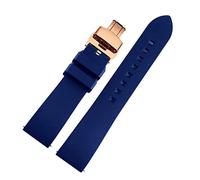AXTGBHL 20 mm 22 mm 24 mm suave correa de silicona goma reloj de goma pegamento flúor negro azul naranja verde reloj de reloj brazalete deporte rápido liberación(37 EU,22mm)