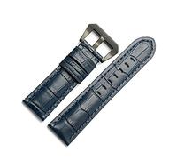 AXTGBHL 22 mm 24 mm 26 mm de reloj de reloj de reloj de reloj de reloj de lujo Universal Watchstrap de lujo apto for Pila Mira la marca de la marca Patrón de cocodrilo Herramienta(Blue1 black,22mm)